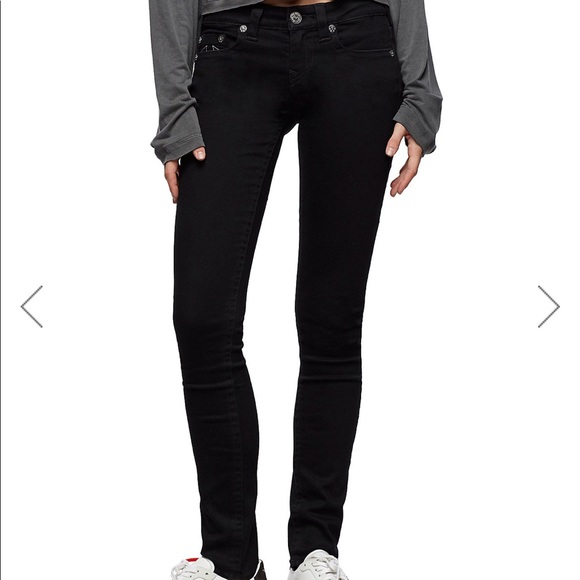 True Religion Black Skinny jeans low-rise - Picture 1 of 6